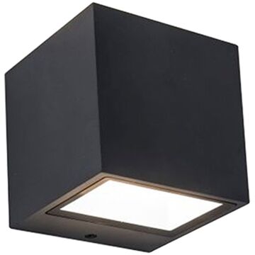 Lutec Wandlamp Gemini Mini Matzwart 9w