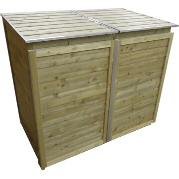 Lutra Lutrabox Afvalcontainerkast 2 Containers 141x90x122cm