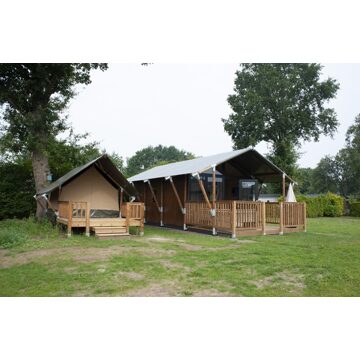 Luxe safarichalet voor 4 personen op park in Voorthuizen Veluwe