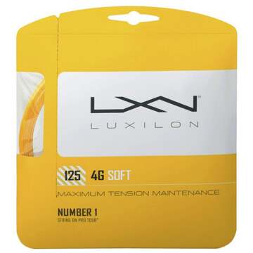 Luxilon 4G Soft Set Snaren 12,2m goud - 1.25