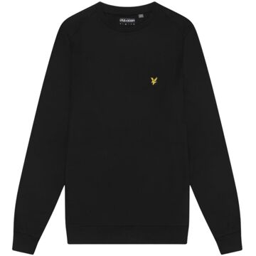 Lyle & Scott Fly Fleece Crew Sweater Heren zwart