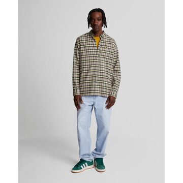 Lyle & Scott geruit flanel Argyle blauwgroen shirt met lange mouwen