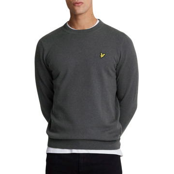 Lyle & Scott Grijze Gebreide Ronde Hals Trui Lyle & Scott , Gray , Heren - 2Xl,Xl,L,M,S