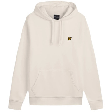 Lyle & Scott Hoodie van biologisch katoen met logo Beige