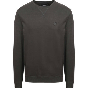 Lyle & Scott tonaal Eagle-logo donkergrijs pull-over sweatshirt