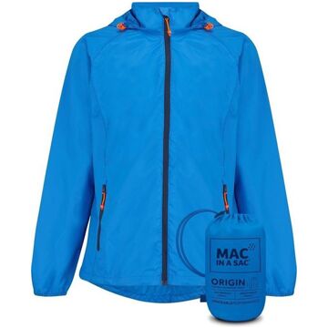 Mac in a Sac Mias Origin Rain Jacket Junior blauw - zwart - 128/140