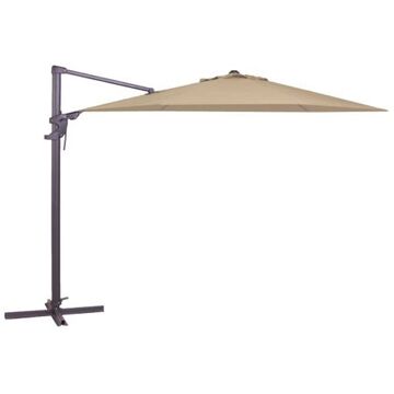 Madison Parasol Monaco Flex Round Ecru - 330cm - Bruin