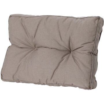 Madison rugkussen Florance Rib 43 x 60 cm dralon taupe Grijs