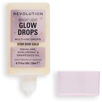 Makeup Revolution Gezichtsolie Revolution Bright Light Glow Drops Golden Star Dew 23 ml