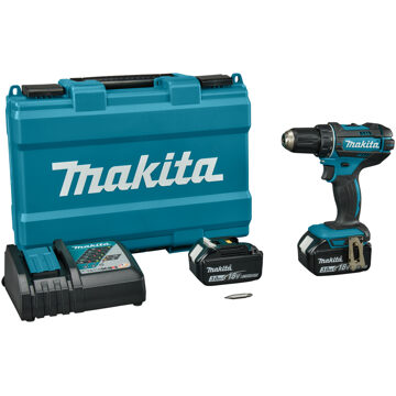 Makita Accuboormachine Ddf482rfe - 18v Geborsteld- (2x 3,0ah)