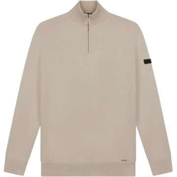 Malelions Knitted 1/4 Zip Sweater Heren - XXL