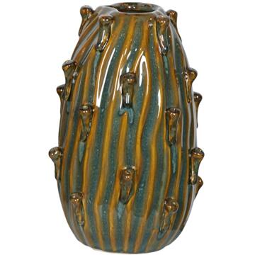 mansion atmosphere Vaas Dimphy keramiek groen 15x22cm