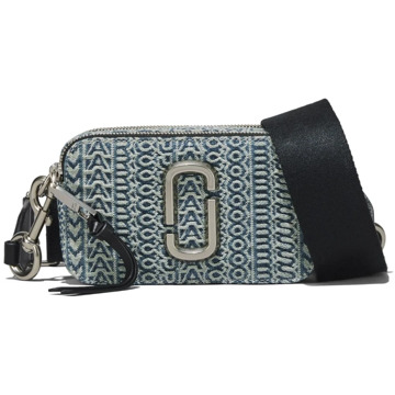 MARC JACOBS Snapshot Monogram Denim Crossbody Tas Marc Jacobs , Blue , Dames - ONE Size