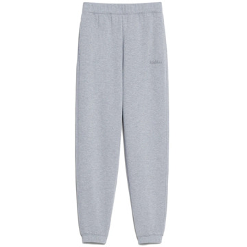 Max Mara Grijze Geribbelde Broek met Geborduurd Detail Max Mara , Gray , Dames - S,Xs