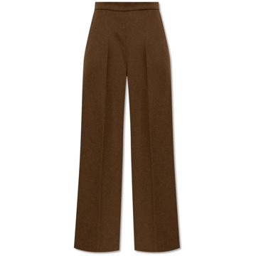 Max Mara Wollen broek Axe Max Mara , Brown , Dames - Xs,2Xs