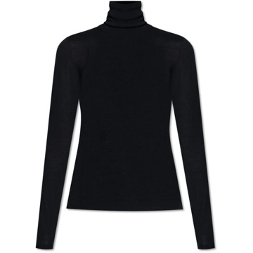 Max Mara Wollen Turtleneck Saluto Max Mara , Black , Dames - L,M,Xs