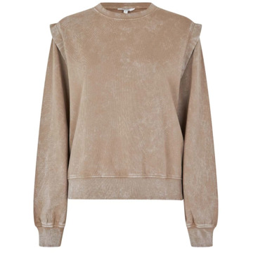 MbyM Beige Sweater met Schouderdetails Katti mbyM , Beige , Dames - S/M,M/L