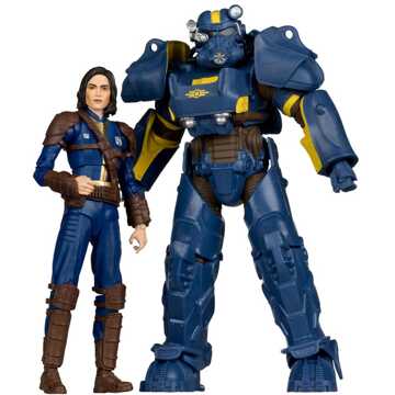 McFarlane Toys Fallout 76 T-60 Vault Tec And Sole Survivor 7  Action Figure 2-Pack