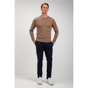 Mcgregor Trui Wolmix Camel Donkerblauw - XXL