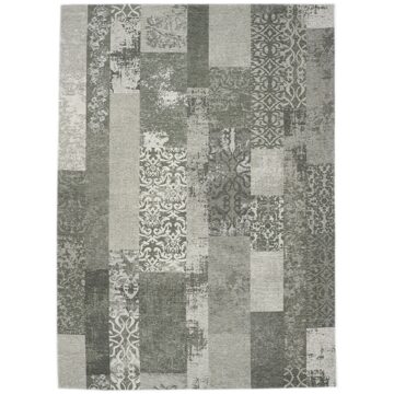 Merinos Vloerkleed Vintage Patchwork Marakesh - Grijs - 135 x 200 cm