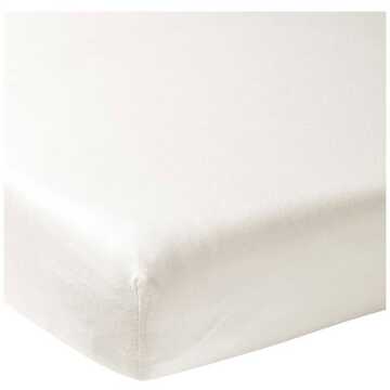 Meyco jersey hoeslaken boxmatras 75x95 cm offwhite Wit - 000