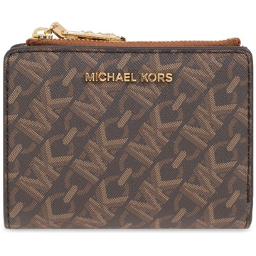 Michael Kors Canvas Empire Portemonnee Michael Kors , Brown , Dames - ONE Size