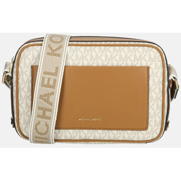 Michael Kors Maeve crossbody tas vanille/acorn Ecru