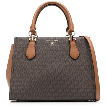 Michael Kors Marilyn MD Satchel brn/acorn Damestas Bruin - H 20 x B 28 x D 12