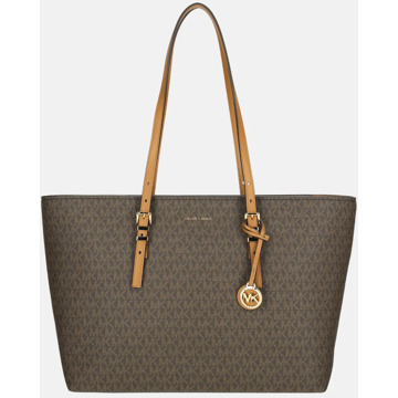 Michael Kors Quinn shopper L Brown/acorn Donkerbruin