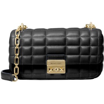 Michael Kors Tribeca SM Conv Chain Shldr black Zwart - H 13 x B 23 x D 6.5