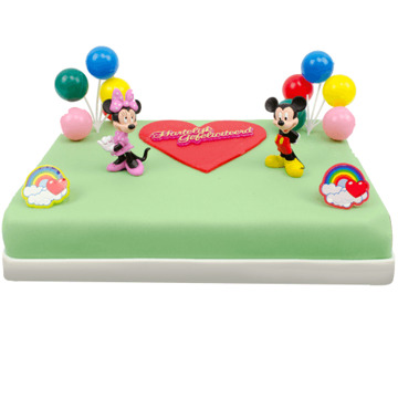 Mickey & Minnie Marsepeintaart