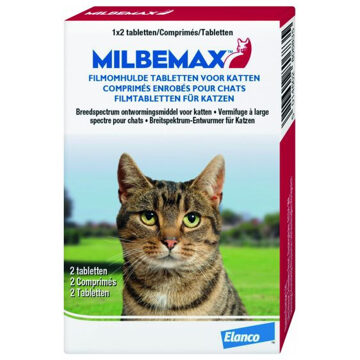 Milbemax Kat Tabletten - Wormen - >2 kg - 4 stuks