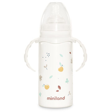 Miniland Thermos babyfles, thermobaby Valencia 240ml Beige - 125ml-250ml