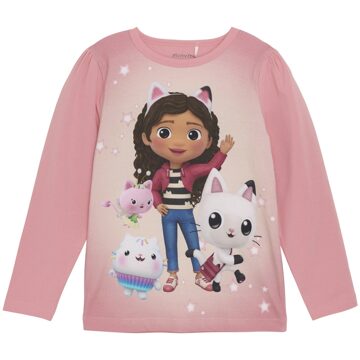 Minymo Meisjes shirt - Strawberry roze - Maat 104