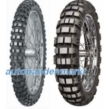Mitas motorcycle-tyres Mitas E-09 ( 140/80-17 TL 69R Achterwiel, M+S keurmerk, Rubbermengsel Dakar, gelb )