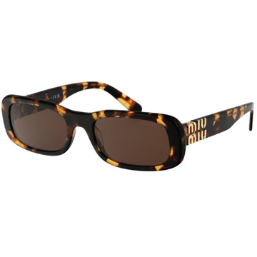 Miu Miu Stijlvolle zonnebril met 0MU 08Zs ontwerp Miu Miu , Brown , Dames - 53 MM