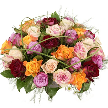 Mixed rozen bloemstuk vanaf 30 cm