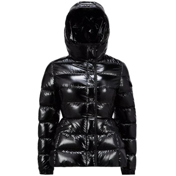 Moncler Dames Barante Zwarte Jas Moncler , Black , Dames - Xl,S,Xs