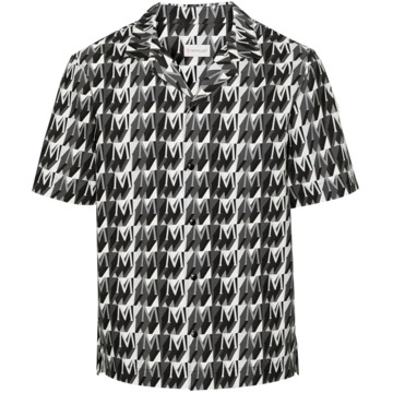 Moncler Korte mouwen shirt met monogrammotief Moncler , Multicolor , Heren - L,M,S