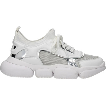 Moncler Low-Top Sneakers met Oversized Sole Moncler , White , Dames - 35 1/2 EU