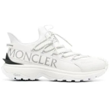 Moncler Witte Panel Sneakers Moncler , White , Heren - 44 Eu,42 Eu,43 EU