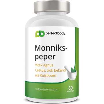 Monnikspeper - 60 Plantcapsules - PerfectBody.nl