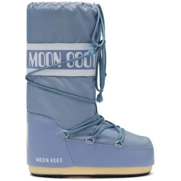 Moon Boot Grijze Winterlaarzen met Logoprint Moon Boot , Blue , Dames - 35 Eu,39 EU