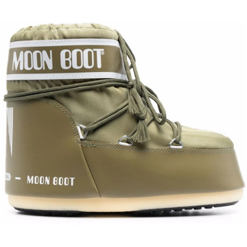 Moon Boot Khaki Groene Winterlaarzen Nylon PVC Moon Boot , Green , Heren - 45 EU