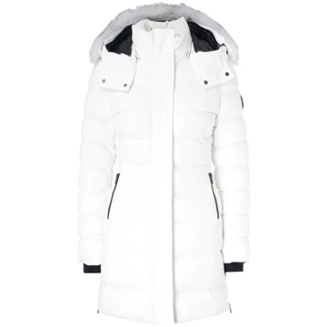 Moose Knuckles Waterdichte Parka Jas in Milk Moose Knuckles , White , Dames - L,M,S