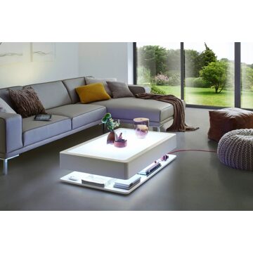 Moree Ora Home LED Pro Salontafel - L110 X B70 X H29 Cm - Wit