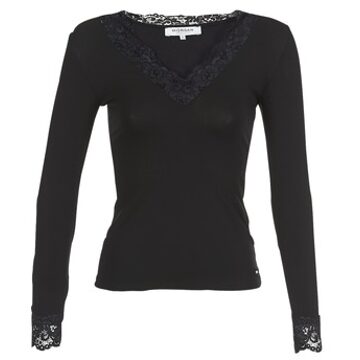 MORGAN top met kanten details zwart