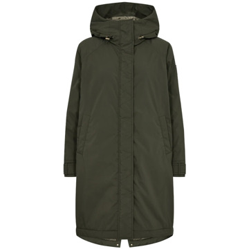 Mos Mosh Bos Nacht Parka Jas Jas MOS Mosh , Green , Dames - XL