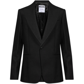 Moschino Blazer met gesloten revers Moschino , Black , Heren - Xl,L,M