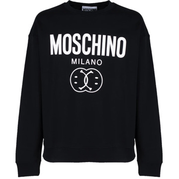 Moschino Dubbele Smile Sweater Moschino , Black , Heren - L,M